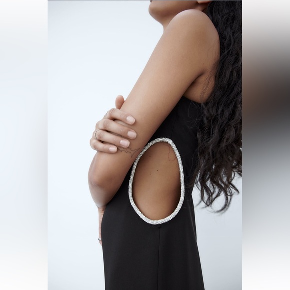 ZARA Rhinestone Dress - Picture 4 of 8